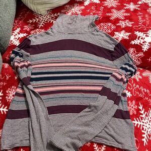 Prince & Fox Burgundy and White Knit Sweater